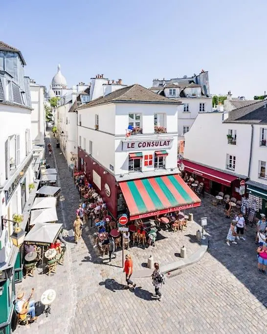 1bedroom Sacree Coeur Place Du Tertre Montmartre דירה פריז